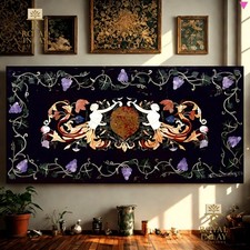 Table Basse en Marbre Artisanale Design Italien Mosaic 60 x 30 po