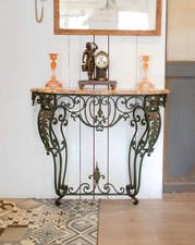 Hanna, la console en marbre et fer forgé N°1351